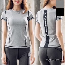 Áo thun ngắn tay nữ KJN-S59 Quần áo tập yoga Rash Guard