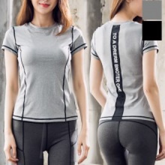 Áo thun ngắn tay nữ KJN-S59 Quần áo tập yoga Rash Guard