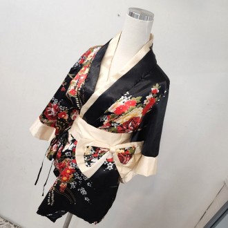 Đạo cụ trang điểm cosplay yukata kimono hoa tươi sáng