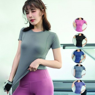 Piecewear Hàng ngày Yoga Pilates Áo thun ngắn tay thể dục Thể thao Top