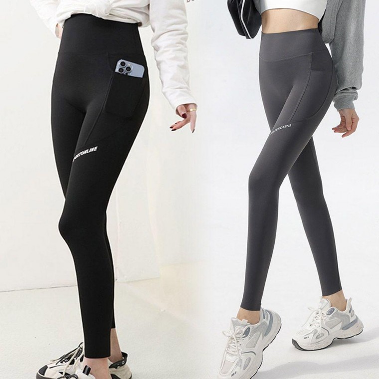 Túi đựng điện thoại lưng cao Quần legging 9/4 5003869 Quần legging Boo thể thao quần áo chạy bộ thể thao