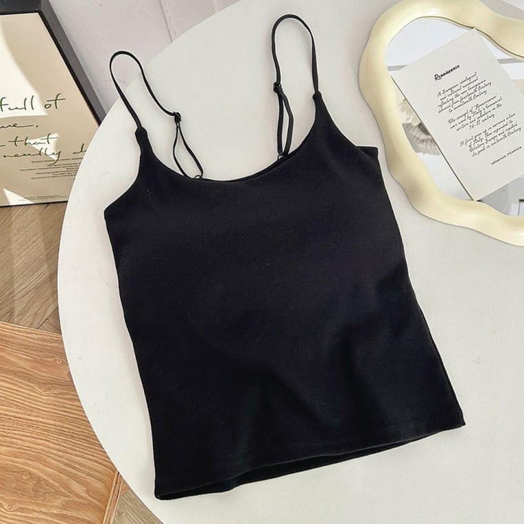 Áo crop top không tay dây đeo crop top MFN tank top áo ba lỗ dệt kim dây tank top áo không tay