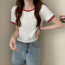 Áo thun ngắn tay crop top trơn hàng ngày JC-Quần áo nữ, quần áo mùa xuân, quần áo mùa hè, quần áo mùa thu, quần áo hẹn hò, quần áo đi chơi