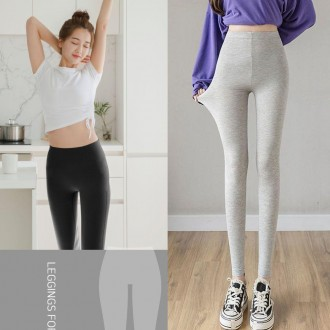 Quần legging cạp cao co giãn, quần bó nữ dài 9/4, quần áo tập yoga, legging cotton, vớ, quần