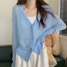 Áo cardigan xuyên thấu 3 màu chất liệu thoáng mát mùa hè WS-N02