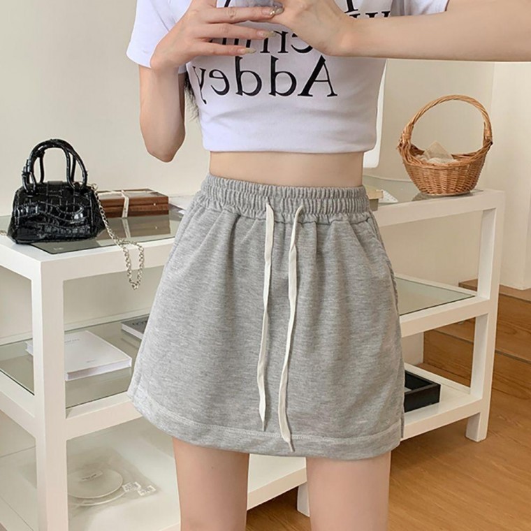 Nữ Đi Chơi Thời Trang Dây Thắt Lưng Thoải Mái Quần Váy Váy Quần Short Homewear