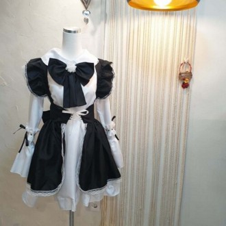 Frill Người Giúp Việc Đồng Nhất Ảnh Tốt Nghiệp Trang Phục Hóa Trang Halloween