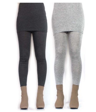 Quần legging váy 4 mùa vải thun free size