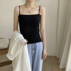 JMP màu đen không có dây áo ngực cap bra top tank top bra crop cap