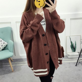 Áo cardigan dệt kim đan gân xoắn thông thường dành cho nữ WS-CD02