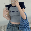 Áo thun ngắn tay crop top thời trang giản dị LK-T023