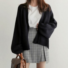 Áo cardigan dệt kim mở 3 màu áo cardigan thông thường dành cho nữ