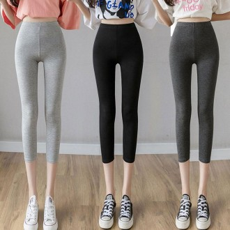 Quần legging co giãn mùa hè cho nữ Quần legging cotton mềm mại bó sát Quần legging cotton nữ 9 Phần 7 Yoga