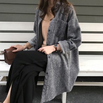 Áo cardigan dệt kim sọc thời trang giản dị WS-ST02N