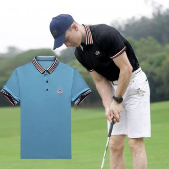 Áo thun cổ tròn kết hợp màu sắc mát mẻ tee golf PK