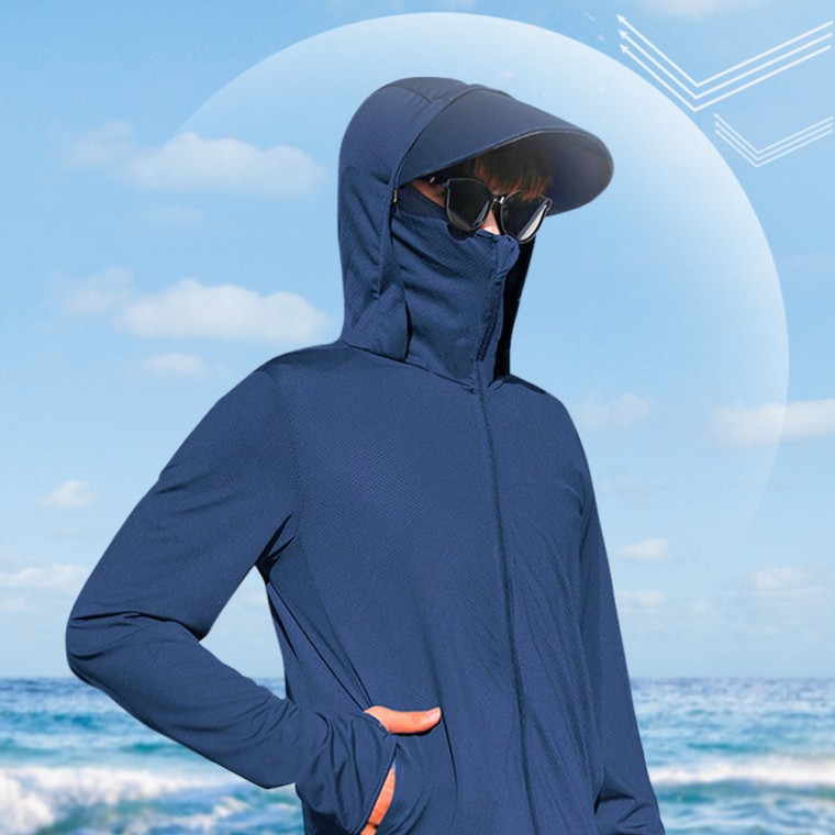 Sunlight Cooling Jumper Lưới Áo khoác làm mát Áo gió làm mát Đi bộ đường dài Chạy bộ Kem chống nắng