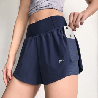 Quần thể thao Bìa trong Túi lưu trữ Loose Fit Eo cao