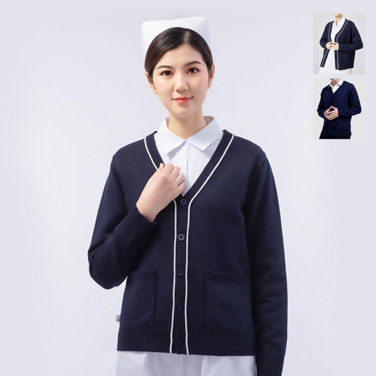 Đồng phục bệnh viện y tá cardigan đồng phục điều dưỡng unisex