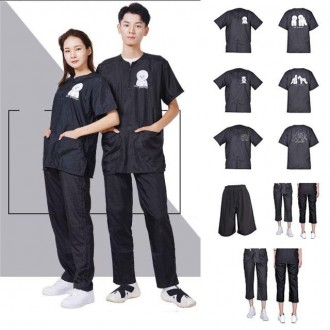 Đồng phục chải lông cho chó, quần ngắn tay unisex, quần áo chải lông