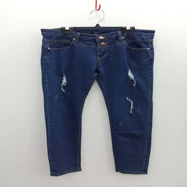 F1193 Quần jean thun jeans rách 28 độ skinny