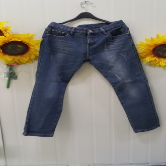 W207 28 32 size quần denim wash chải xước