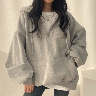 Áo hoodie trơn cơ bản 1 màu thể thao giản dị dành cho nữ LK-TA11