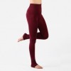 Body thon gọn lưng cao vải thun co dãn quần legging 9/4 rượu vang