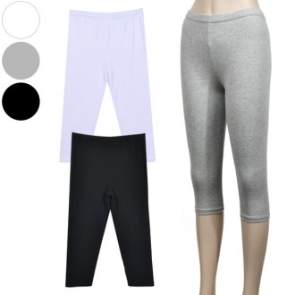 Thiết kế đơn giản màu sắc cơ bản hàng ngày legging 3/4 0067hk