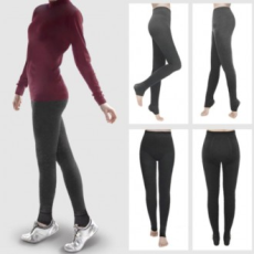 1 Bông Len Free Nữ Mùa Đông Quần Microfiber Lót Vớ Quần Legging Cắt Mắt Cá Chân Sinh Viên Hàng Ngày