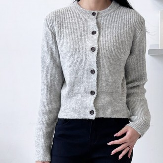 Áo cardigan dài tay nữ nữ mùa xuân thu đan cơ bản cơ bản hàng ngày Khách công sở