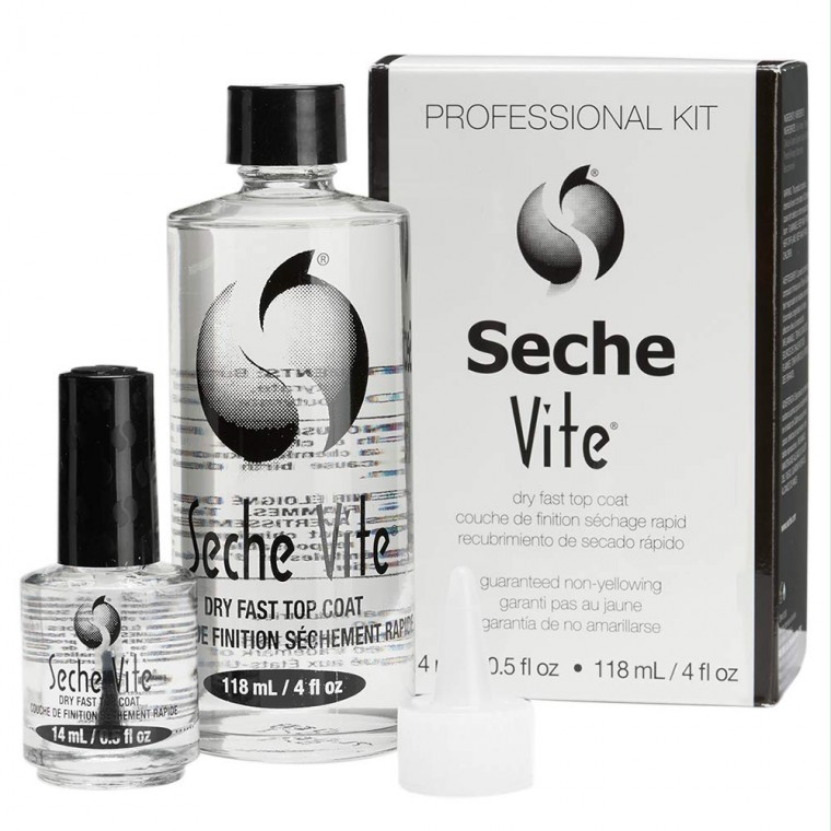 Bộ sản phẩm chuyên nghiệp Seche Bite Top Coat 118ml+14ml