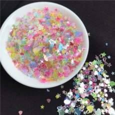 Công suất lớn Nàng tiên cá Sequin Long lanh Ngựa Sequin Heart Star Moon Mix