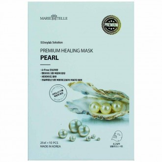 Marie & Tell Premium Healing Mask Pack 25ml 10 tờ - Ngọc Trai