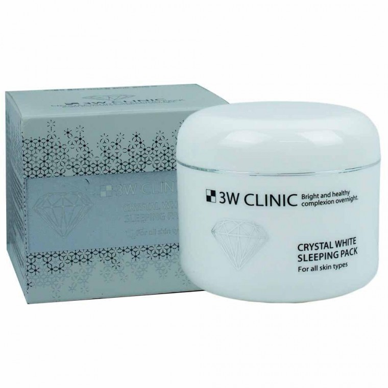 Mặt nạ ngủ trắng da Crystal White 3W Clinic 100ml