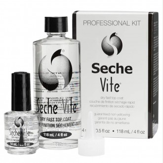 Bộ sản phẩm chuyên nghiệp Seche Bite Top Coat 118ml+14ml