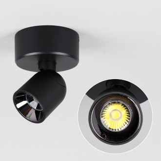 LED Race COB Ánh sáng đầu tiên Hình tròn Xoay xi lanh ánh sáng trực tiếp Pin Góc chiếu sáng Xi lanh có thể điều chỉnh Đèn chiếu sáng trực tiếp