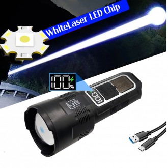 Đèn LED có thể sạc lại Zoom ngoài trời Nhiều đèn lồng WHITELASRE Đèn pin X55