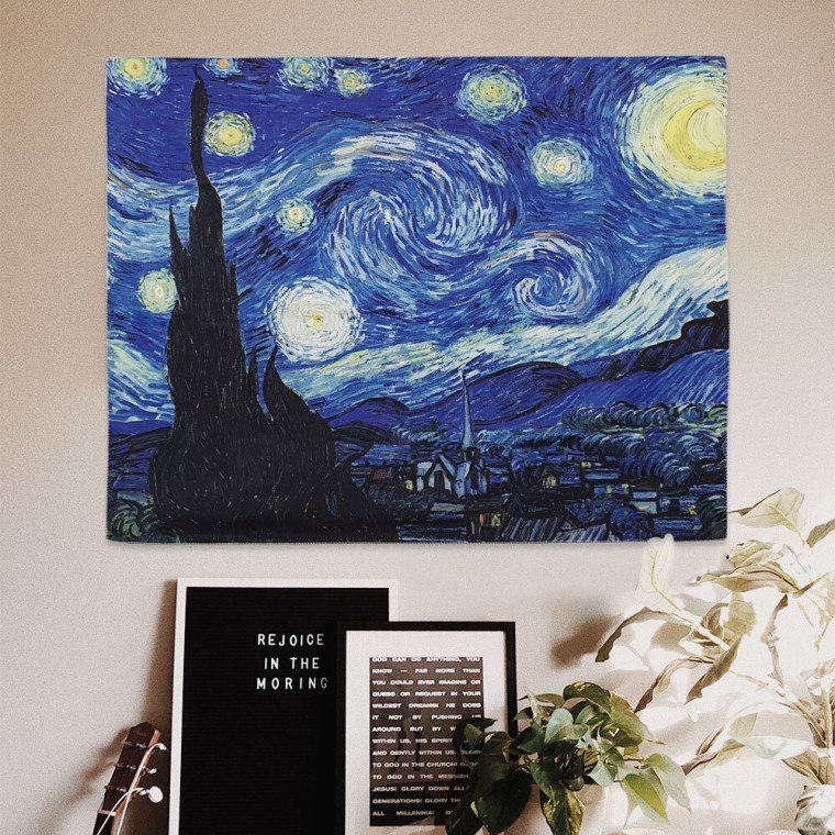 Poster vải Van Gogh Đêm đầy sao M