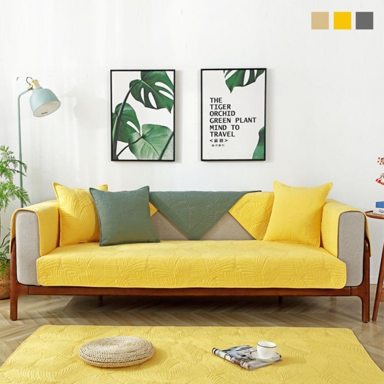 Đệm sofa cotton bốn mùa đa năng 3 chỗ 4 chỗ