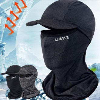 DS Chính hãng Runwave Làm mát Balaclava Mũ kèm mũ Đá mát Mặt nạ che nắng toàn mặt Xe đạp Câu cá bằng xe đạp, v.v.