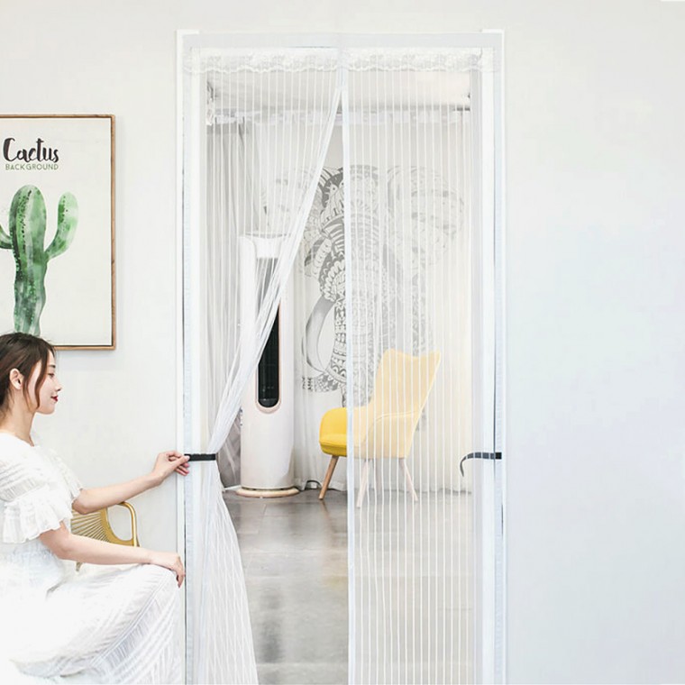 Cửa lưới chống muỗi Jdt 90x210cm sọc trắng