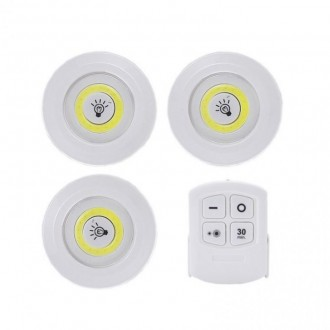 Đèn cảm ứng điều khiển từ xa, đèn tâm trạng LED tròn, 3P