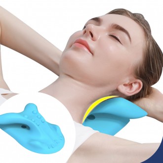 Gối cổ bấm huyệt không thấm nước Massage kéo dài giấc ngủ cổ di động nhỏ gọn bền tại nhà Cổ tử cung EVA Cổ thẳng Nhẹ Gối cổ phòng nghỉ