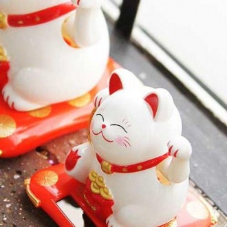 Maneki neko một tay mang lại may mắn, size 2