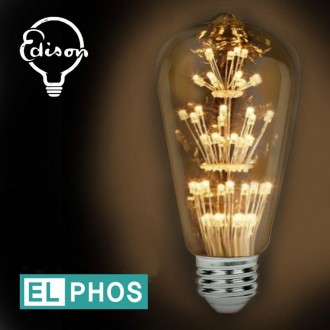 Bóng đèn Elforce LED ST64 Bông tuyết Addison Nội thất Cafe Tama