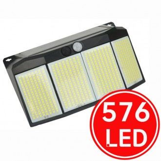 576 bóng đèn LED cảm biến năng lượng mặt trời ánh sáng năng lượng mặt trời ánh sáng sân vườn ánh sáng lối vào ánh sáng chiếu sáng ngoài trời