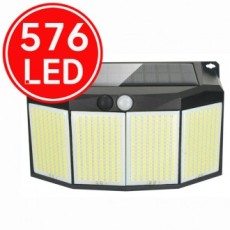 Đặc điểm kỹ thuật cực cao 576 bóng đèn LED cảm biến năng lượng mặt trời, đèn sân vườn năng lượng mặt trời, đèn đường, đèn tường ngoại thất