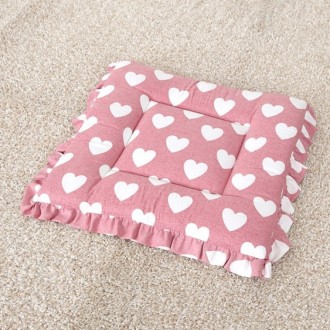 Magic Clean Semi Heart Square Cushion Hồng