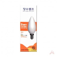 Đèn nến có tuổi thọ cao E14 (5W) màu bóng đèn