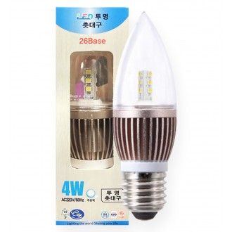 Chân nến LED E26 4W Ánh sáng ban ngày